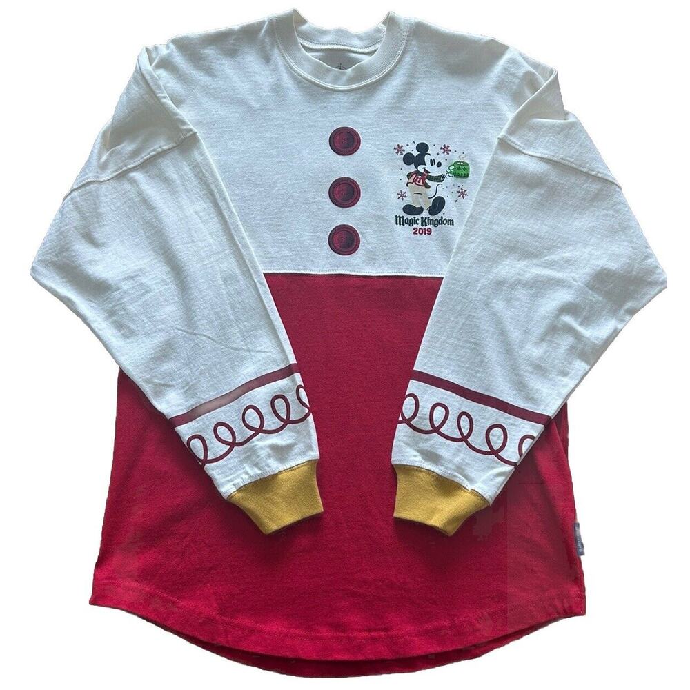 NWT Disney Parks 2019 Spirit Jersey Women’s XS Mickeys Very Merry Christmas